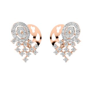 Elina Round Diamond Stud Earrings